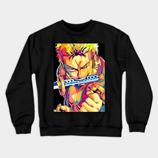 Anime Zoro wpap pop art Crewneck Sweatshirt